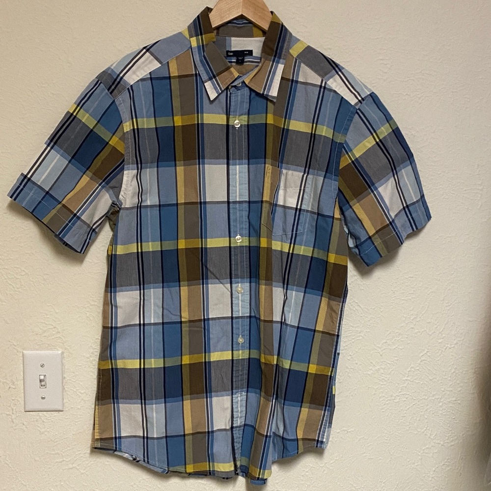 GAP Multicolor Plaid Casual Shirt